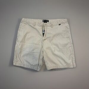 Travis Mathew Shorts Mens 36 Khaki Performance Golf Chino Stretch Flat Front